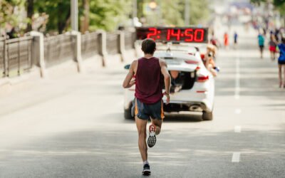 What is the average marathon time?