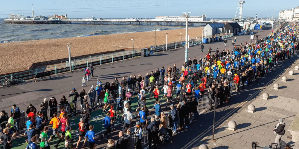 Brighton has one of the best half marathons in the UK